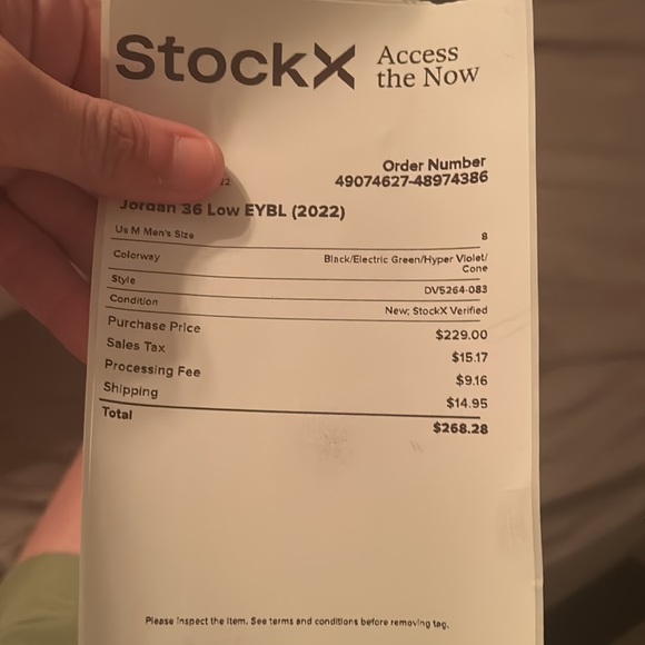 Jordan 36 low EYBL 2022 - Picture 8 of 8